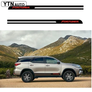 

Fit For TOYOTA FORTUNER Car Decals Cool Racing Stripe Side Door Graphic Vinyl Protect Modified Decorative Car Stickers Custom