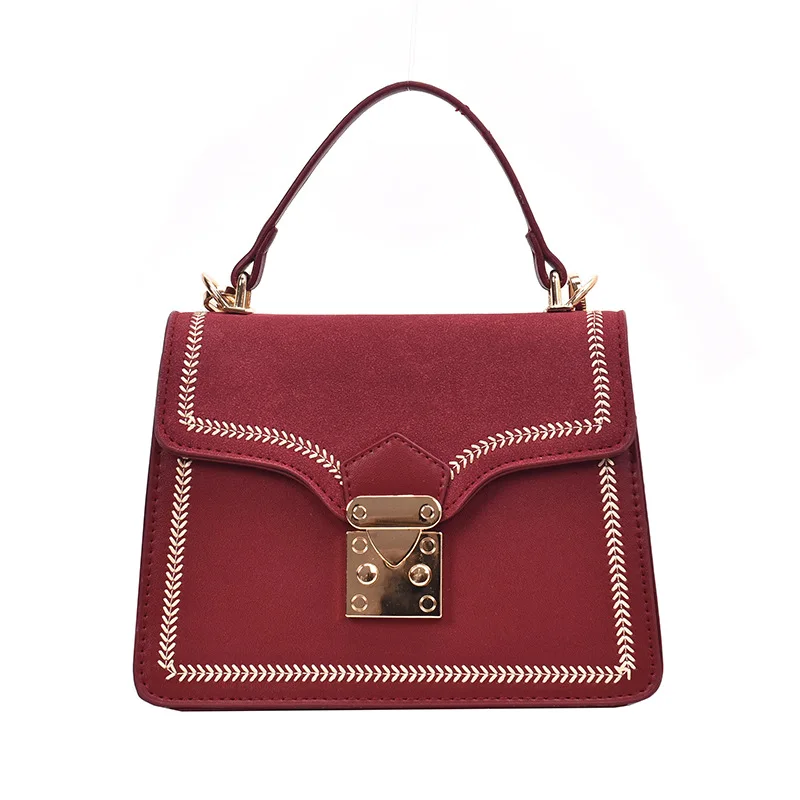 

Bag WOMEN'S Bag 2019 New Style Fashion Versitile Fashion Dull Polish Textured Super Fire Western Style Small Retro Hand Shoulder
