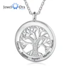 JewelOra Tree Of Life Personalized Necklaces Family Jewelry Sliver Color Necklace&Pendant for Women Engraved Names Memory Gifts ► Photo 1/5