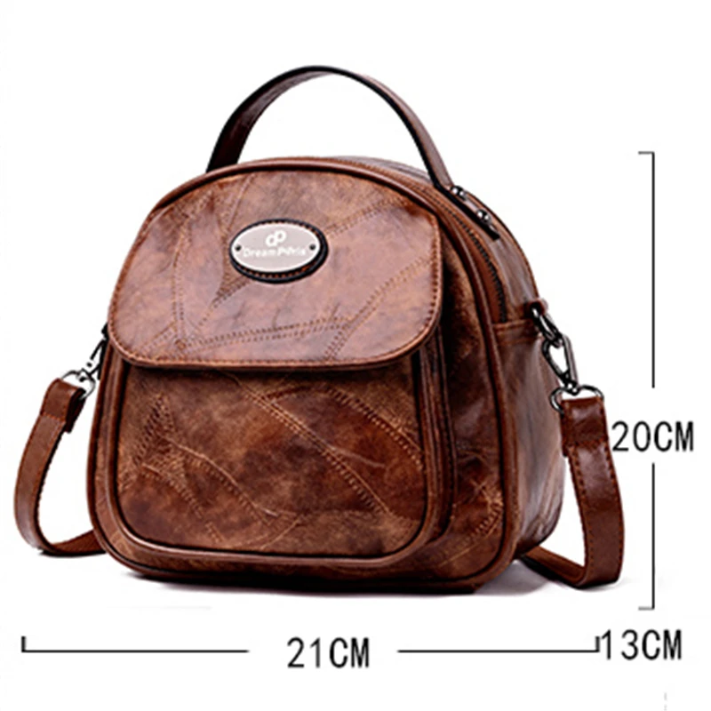3-в-1 женский рюкзак Для женщин ретро кожанная плечевая сумка рюкзак Hign качество многофункциональный рюкзак для девочек-подростков Sac A Dos