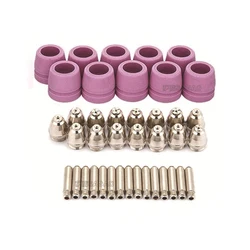 Kit d'accessoires de découpe pour pistolet à Plasma, 40 pièces, Kit de taille combinée pour soudage Tig, buses Tig 