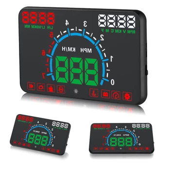 

HUD head-up display car radio touch screen mp5 digital display 2din car stereo audio backup monitor HUD head-up display