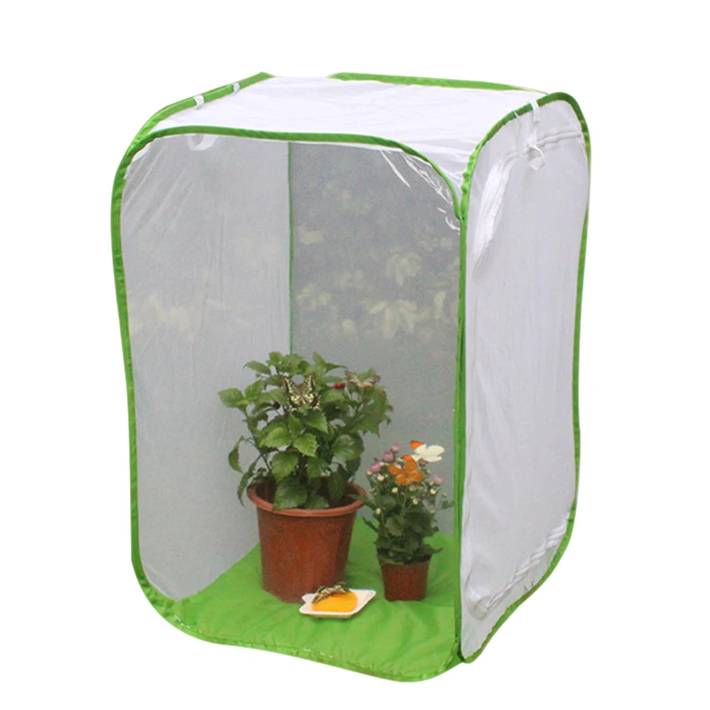 BIBIone 1 pack Plant Greenhouse Transparent Waterproof Cultivation Room Anti mosquito Box Butterfly Pet Cage grow tent,Mini Greenhouse Grow House