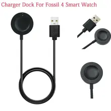 Магнитный Портативный usb-кабель для зарядки для Fossil Gen 4 Emporio Армани Смарт-часы колыбели для передачи данных Док-кабели портативное зарядное устройство