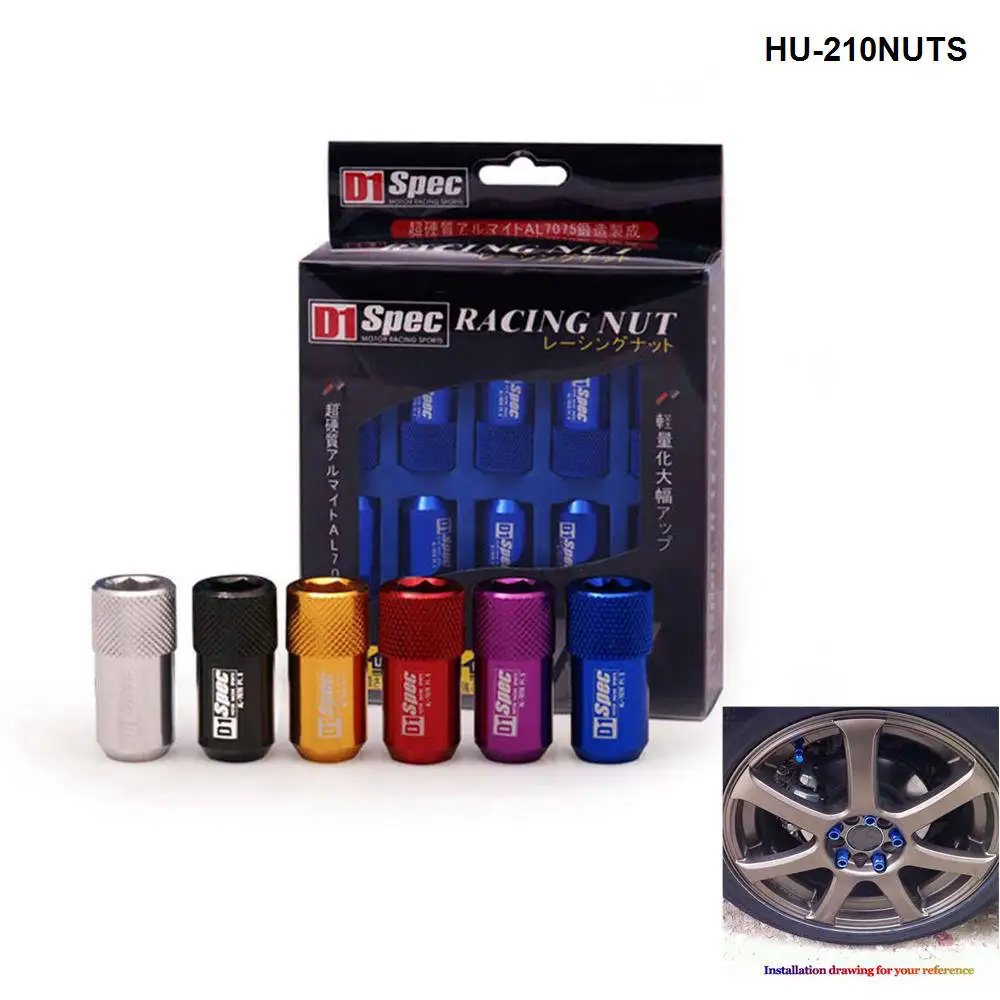 D1 Jdm светильник кие алюминиевые колесные гоночные гайки M12 * 1 5/M12*1 25 20 шт./компл. |