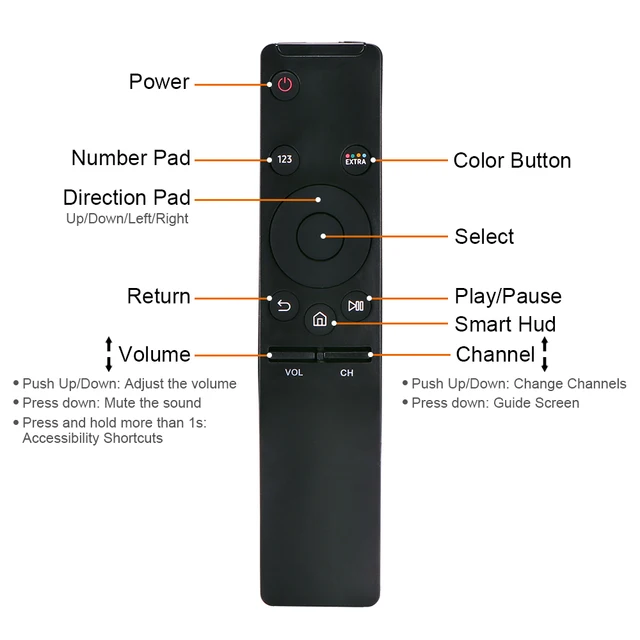Eredeti Bn59-01259B Smart 4K Távirányító Air Mouse Samsung Led 3D Player Csere Ir - Image 5