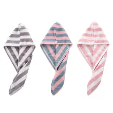 Полотенце для волос для ванной комнаты Впитывающее быстросохнущее утолщенное милое полотенце для волос для купания сухая шапочка для волос салонное полотенце