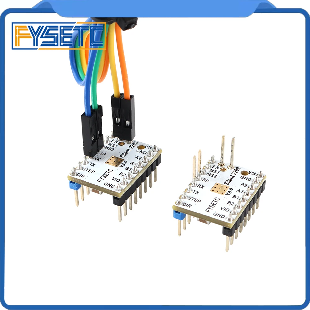 4 шт. TMC2209 v2.0 Драйвер шагового двигателя 3d принтер запчасти Stepsticks Mute Driver 256 Microsteps ток 2.8A пик VS TMC2208