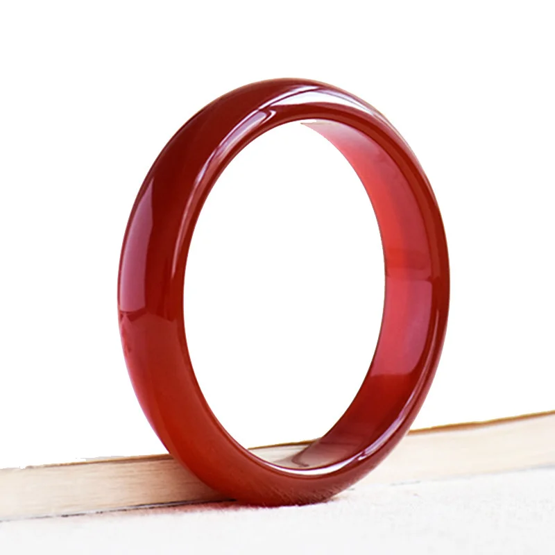 

Hot selling natural hand-carve Positive red agate Baranglet 56-62mm bracelet fashion Men Women Luck Gifts Amulet for