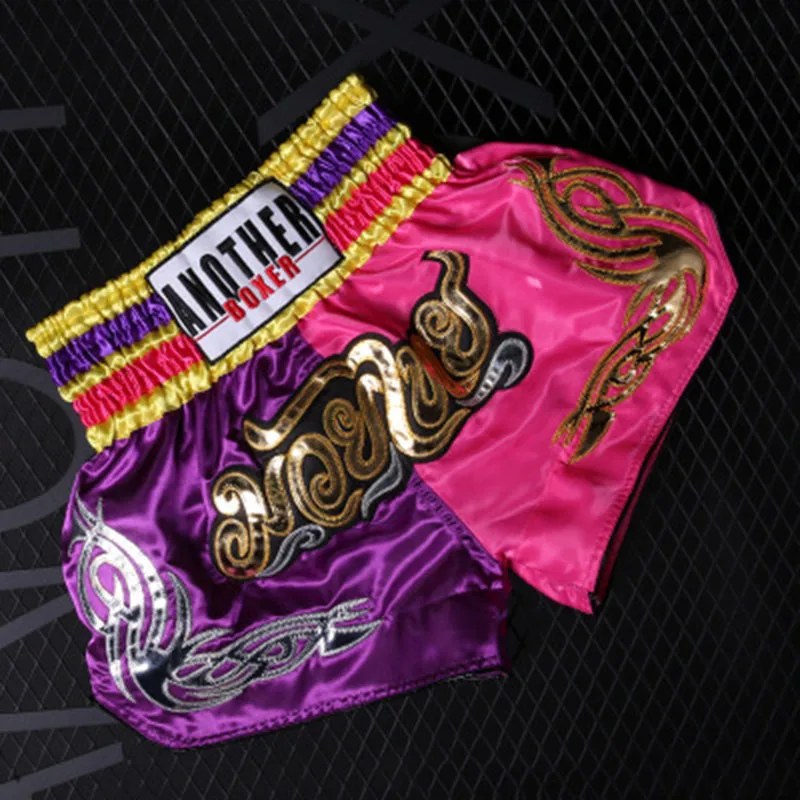 Быстросохнущие боксерские шорты для мужчин и женщин с принтом MMA кикбоксинга