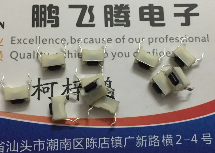 10 Pz/Lotto Tl1107Af130Wq Stati Uniti E-Switch Spina Diritta 2-Pin Touch Switch 3.5*6*4.3 Display Pulsante Micro Movimento