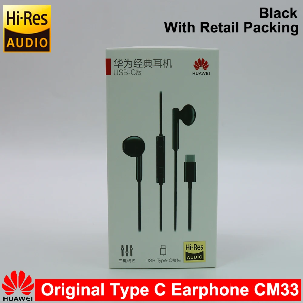 running headphones Original HUAWEI CM33 Earphone USB Type-C In Ear Hearphone Headset Mic Volume HUAWEI Mate 10 Pro 20 X RS P20 30 Honor 7 8 V8 sleep headphones Earphones & Headphones