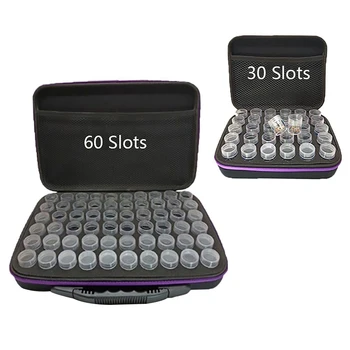 

30/60 Slot Bead Storage Diamond Storage Case Embroidery Jewelry Beads Diamond Multi-Function Wall Tool Kit Nail Art Craft Box