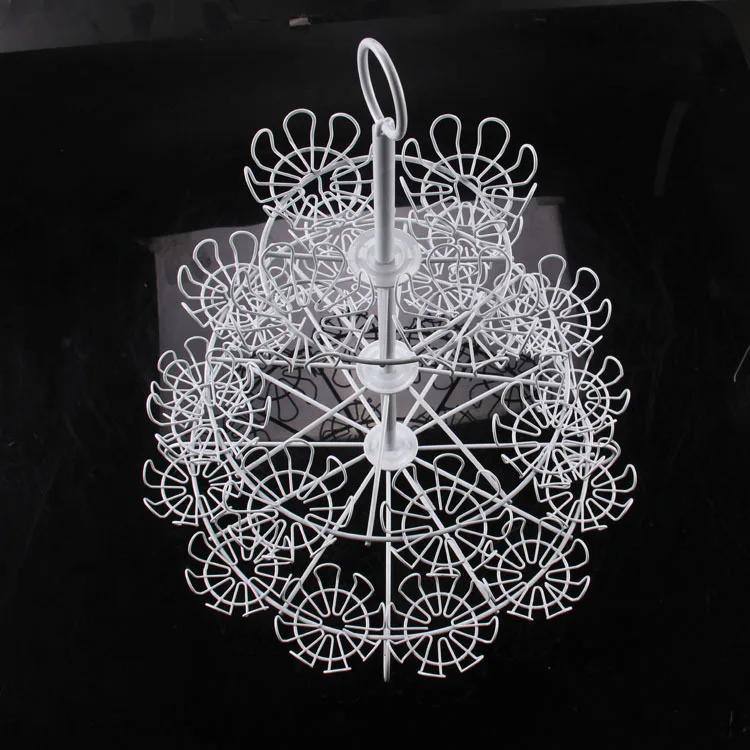 24 Hole Three Layer Iron Art Cake Stand European Style Multi-functional dian heart·traeh jia 24 Cup Dessert Showing Stand