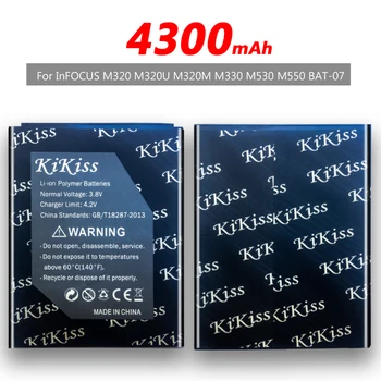 

4300mAh For InFOCUS M320 M320U M320M M330 M530 M550 BAT-07 Mobile Phone Battery UP140005+Tracking Number