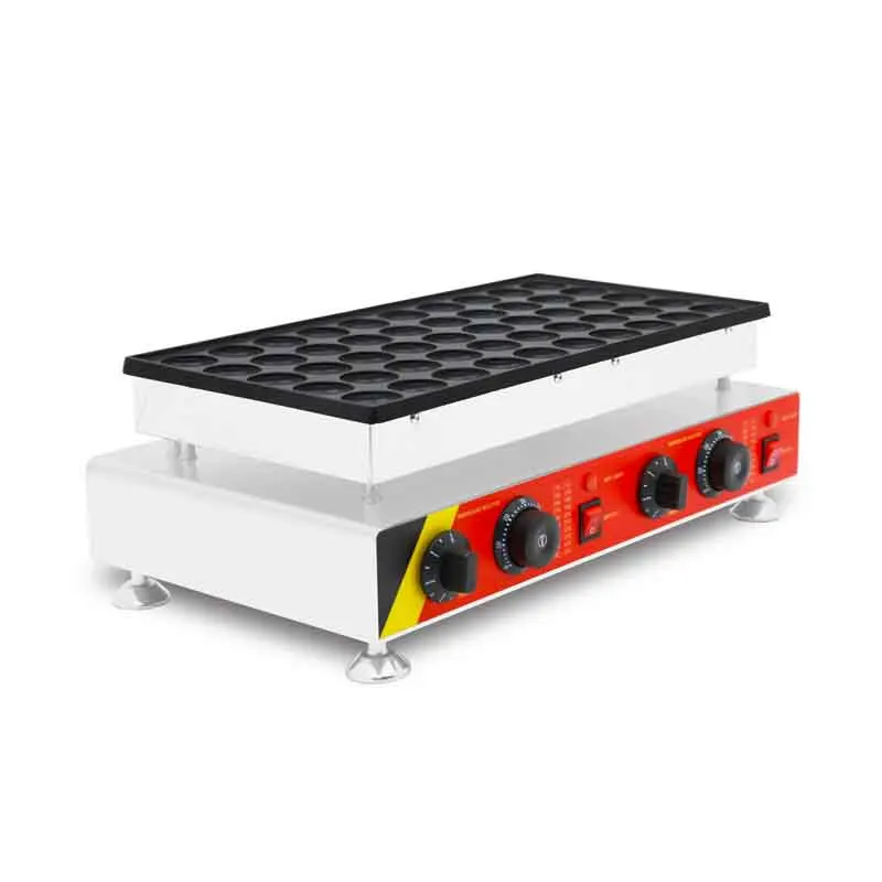 

SUCREXU Commercial 50PCS Mini Pancake Biscuit Dutch Poffertjes Grills Waffle Maker Baker Machine onstick 110v 220v