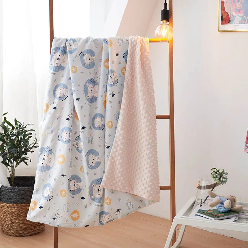 Baby Crib Blanket  velvet Newborn Sleeping Blankets toddler  Bed 70*110cm  stroller Quilt  kids Bedding multifunction