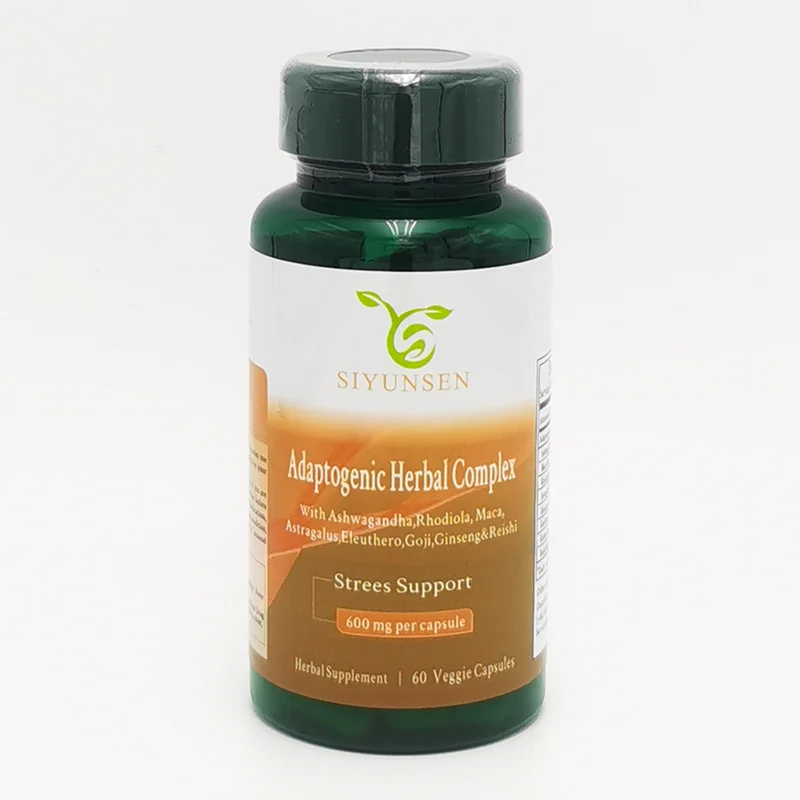 Адаптогенный травяной комплекс с Ashwagandha Rhodiola Maca Astragalus Eleuthero Годжи женьшень и