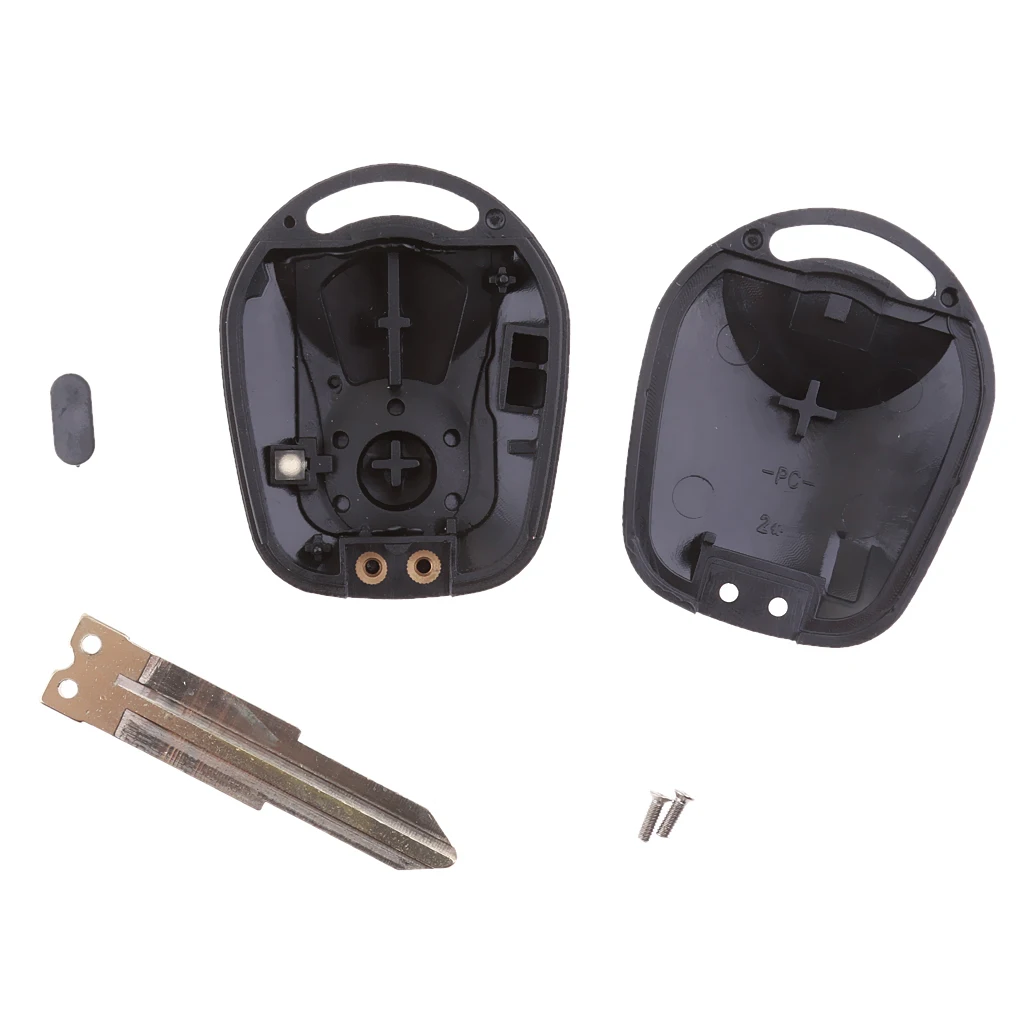 2 Buttons Key Fob Cover Remote Control Case Keyless Entry Jacket Shell for Ssangyong Actyon Kyron Vehicles