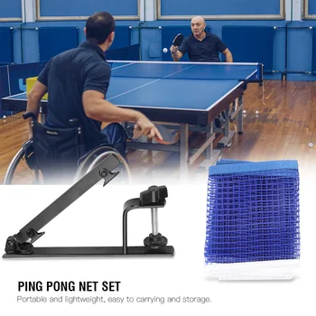 

Free Shipping Professional Metal Table Tennis Table Net Ping Pong Table Net Portable Table Tennis Net With Metal Clamp Posts