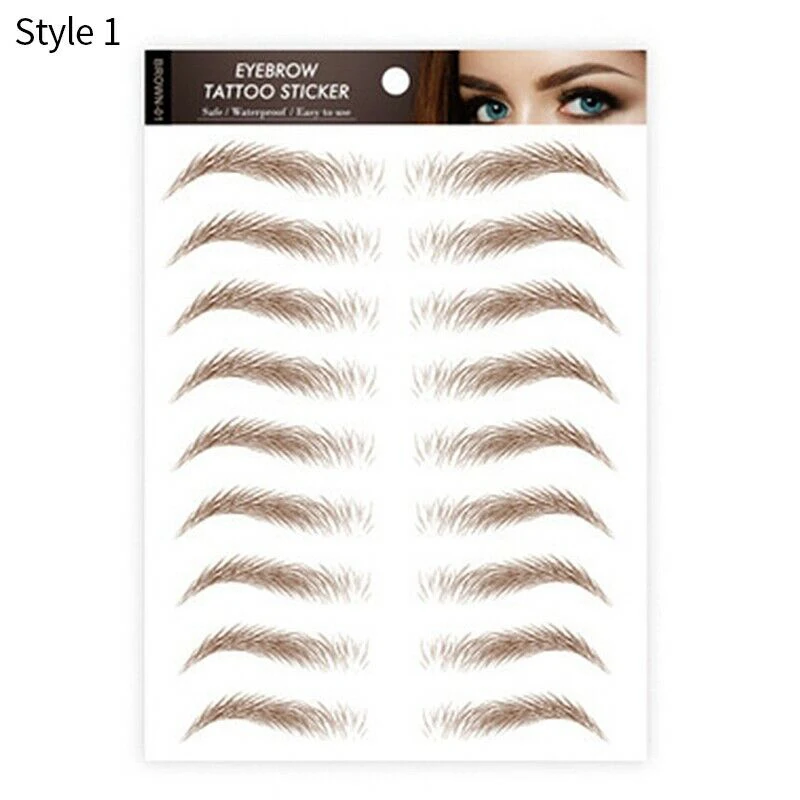 

6D Eyebrow Transfers Tattoo Stickers Waterproof Makeup False Eyebrows Decal Eye Brow Stickers Cosmetics Waterproof
