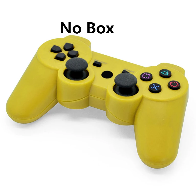 Bluetooth беспроводной джойстик двойной вибратор для PS3 ForDualshock3 сменный контроллер геймпад forPlay Station 3 Аксессуары - Цвет: Yellow No Box