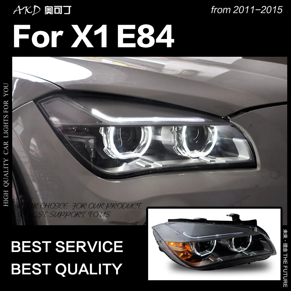 

AKD Car Styling Head Lamp for BMW X1 E84 Headlights 2011-2015 New LED Headlight Angel Eye DRL Hid Bi Xenon Auto Accessories