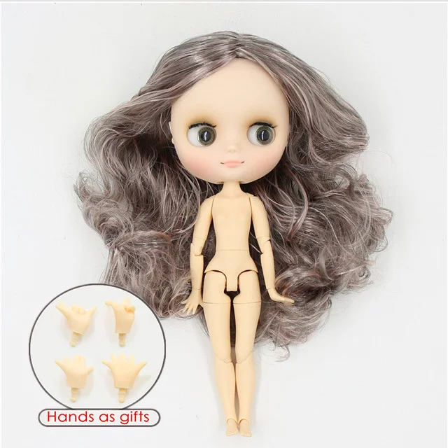 n-matte face Фабрика blyth middie кукла bjd 1/8 матовое лицо шарнирное тело 20 см голая кукла - Color: n-matte face
