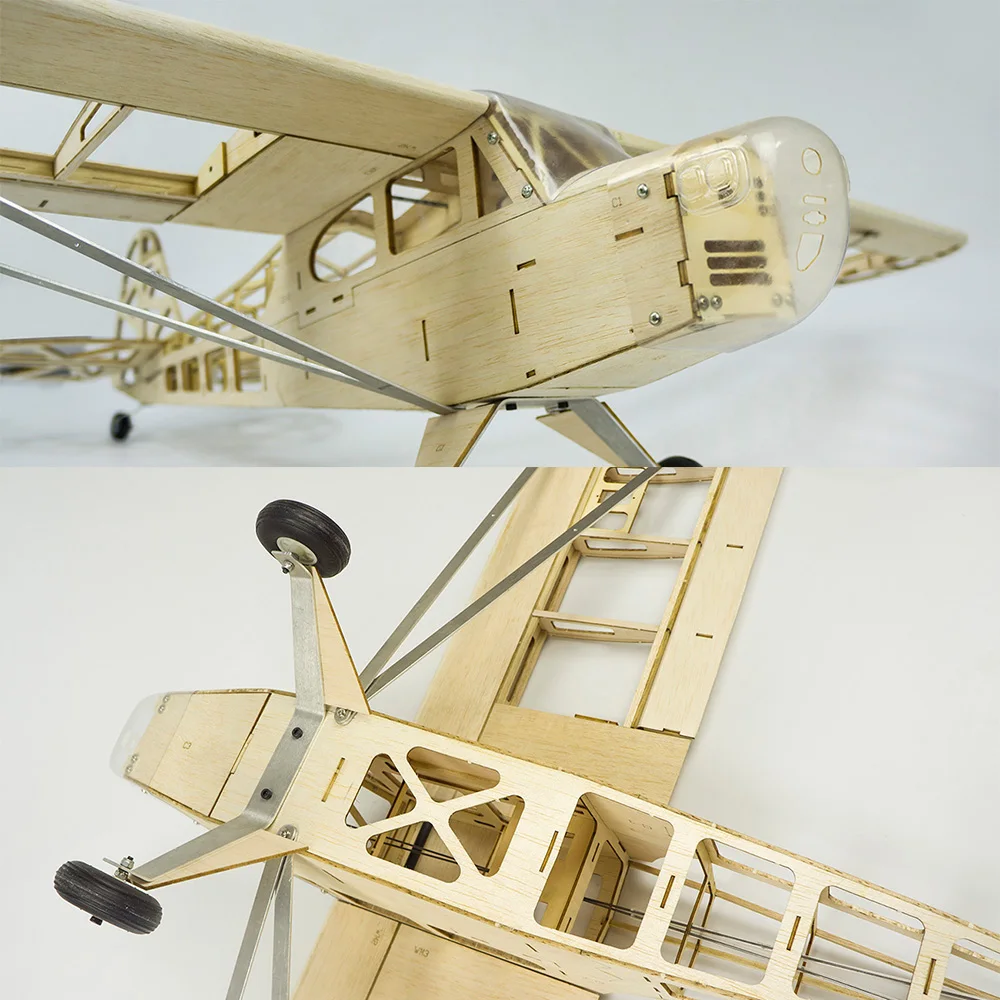 S2304 Balsa дерево RC самолет 1200 мм Электрический питание J3 CUB в разобранном виде RC самолет комплект/PNP версия DIY летающие модели игрушки для детей