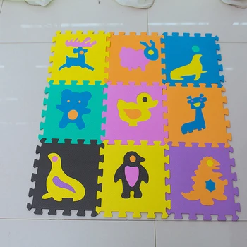 

New 10pcs Baby Foam Puzzle Animal Pattern Kids Rug Carpet Split Joint Eva Baby Play Mat Indoor Soft Activity Puzzle Mats