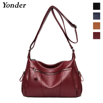 

New Fashion Soft Leather Luxury Handbags Women Bags Designer Woman Messenger Shoulder Crossbody Bags For Women 2020 Sac A Main