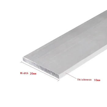 

1PC/LOT 6063-T5 Aluminium Alloy Plate Thickness 10mm*Width20mm Article Aluminum Oxidation Length 100-300MM