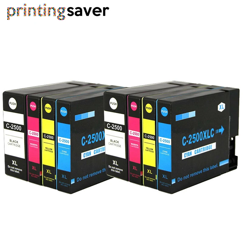 8x Compatible ink cartridge For Canon PGI 2500XL PGI 2500 PGI2500 for
