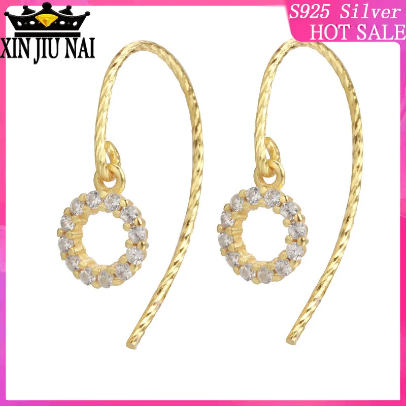 Серьги из стерлингового серебра с 18 каратным золотом турецкие серьги глаз