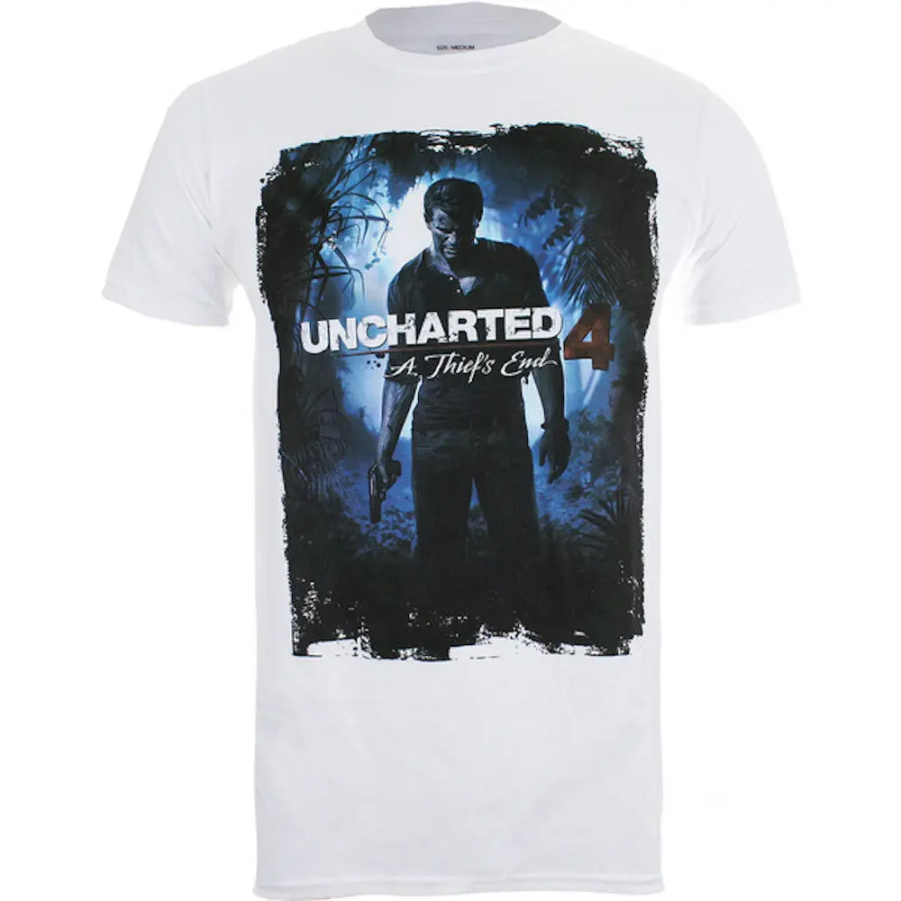 Uncharted 4 футболка с изображением вора и надписью End Housse Officiel Homme интересные