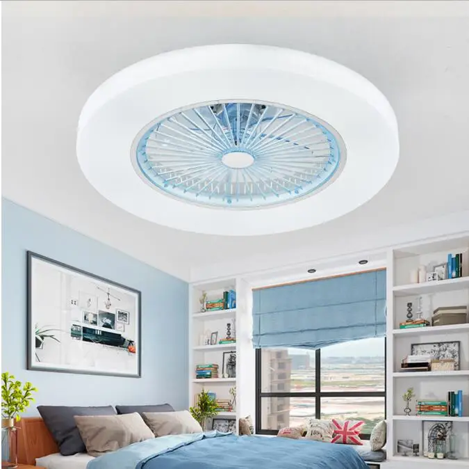 220v/ 110v 72w Led Dimming Remote Control Ceiling Fans Lamp Invisible