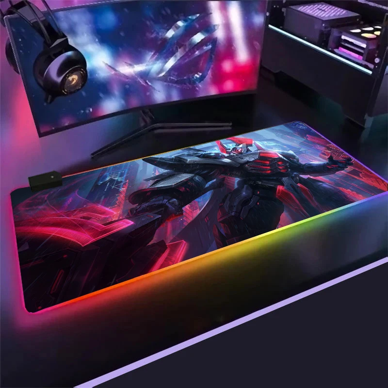 

RGB LOL Player Must-have Game Accessories Mouse Pad Large LED Mouse Pad League of Legends Waterproof Table Mat Can Be Customized