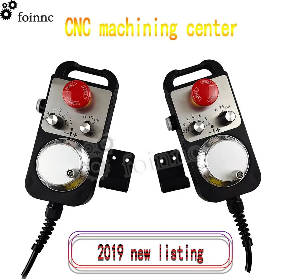 CNC 5V ручной импульсный генератор 4/6 оси кулон маховики MPG с аварийной остановки для Siemens MITSUBISHI FANUC Системы