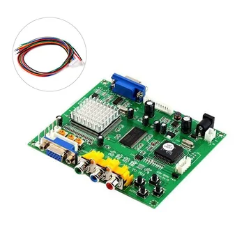 

High Definition Home Monitor Green Accessories Projector LCD CRT RGB CGA EGA YUV To VGA For Arcade Game Video Converter Board