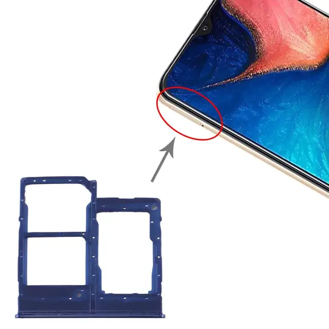 SIM Card Tray + SIM Card Tray + Micro SD Card Tray for Samsung Galaxy A20e  SIM Card / SD Card Holder Tray Card Slot Replacement|Mobile Phone Flex  Cables| - AliExpress