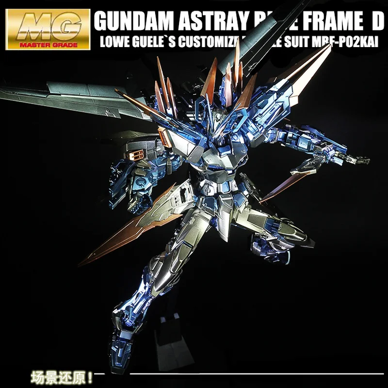 BANDAI MG 1/100 MBF P03D Gundam Astray Blue Frame D фигурки героев металлическая расцветка потерянная