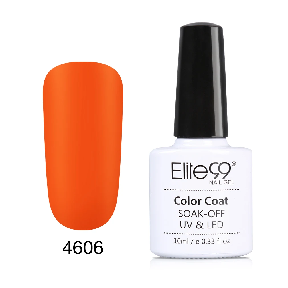Elite99 10 мл 3 в 1 матовый Гель-лак для ногтей полу Перманентный лак для ногтей УФ Гель-лак не нужна база лаки для ногтей Нейл-арт в домашних условиях - Цвет: 4606