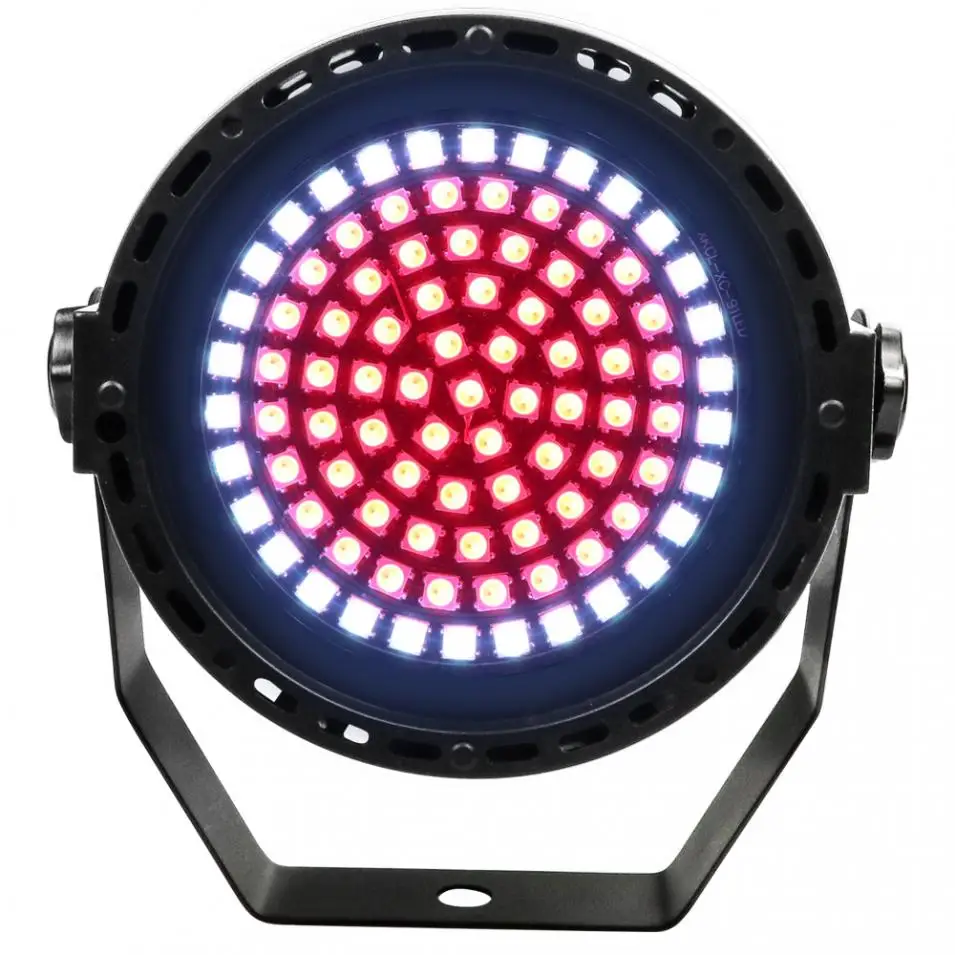91LED 20 Вт Красочный мини стробоскоп сценический эффект круглый флэш-светильник DMX-512 контроль сигнала/RDM/пульт дистанционного управления для дискотеки/DJ/клуба/KTV