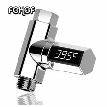Цифровой светодиодный дисплей картриджи Крана воды с термометром самогенерирующийся монитор температуры воды электричества для ухода за ребенком
