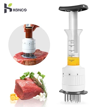 

Injection Type Needles Meat Tenderizer Stainless Steel Beef Meat Marinade Injector Barbecue Seasoning Injectors Kitchen Gadgets