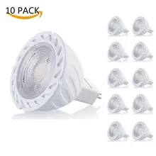 Yaeer 5 Вт GU5.3 осветительная лампа MR16 светодиодный лампы 100-240V 450lm Трековый светильник потолочный светильник для Спальня Кухня Гостиная 10 шт. в комплекте