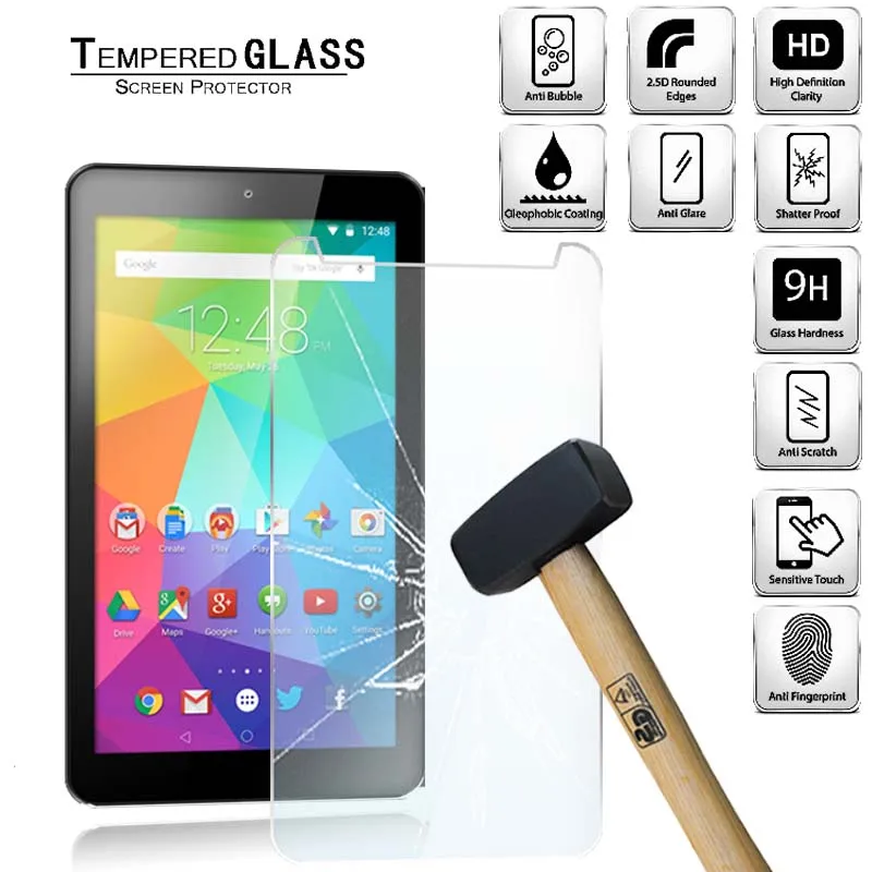 

Tablet Tempered Glass Screen Protector Cover for 7" GoTab Lite GT7 Android Tablet Anti-Scratch Explosion-Proof Screen