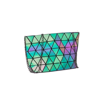 

Fashion Chain Handbag Women Bag Luminous Geometry Shoulder Crossbody Bags Folding Messenger Bags Bolsa Feminina Clutch