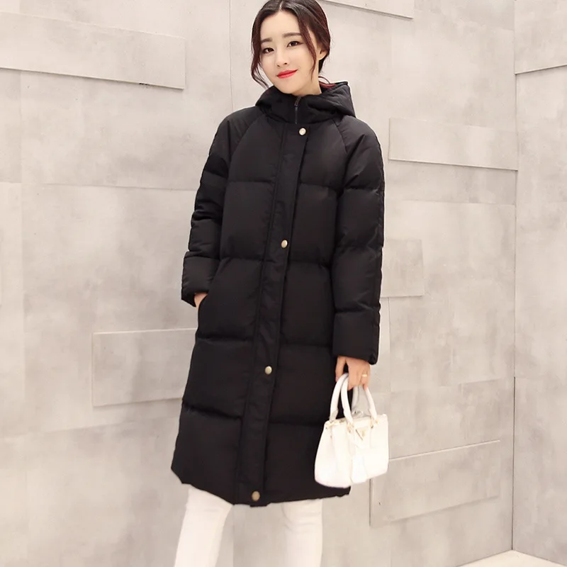 

2018 Autumn And Winter New Style Cotton-padded Clothes Women's Mid-length Students Large Size South Korea down Coat over-the-Kne