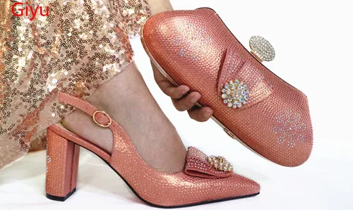 

doershow new arrive Italian Shoes with Matching Bag Italian Design African Nigeria Shoes and Bag Set for Parties!!HAC1-7